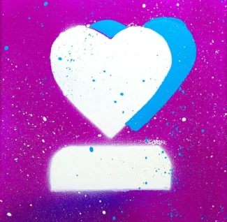 Double Heart Fluo