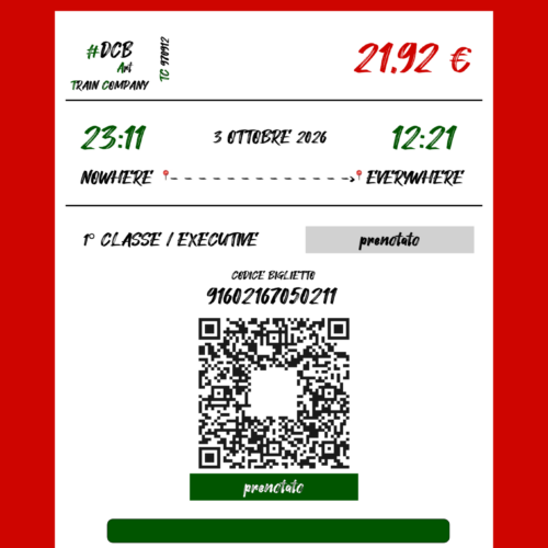 Ticket 2.0 - Concept Art #DCP - Damiano Conti Borbone